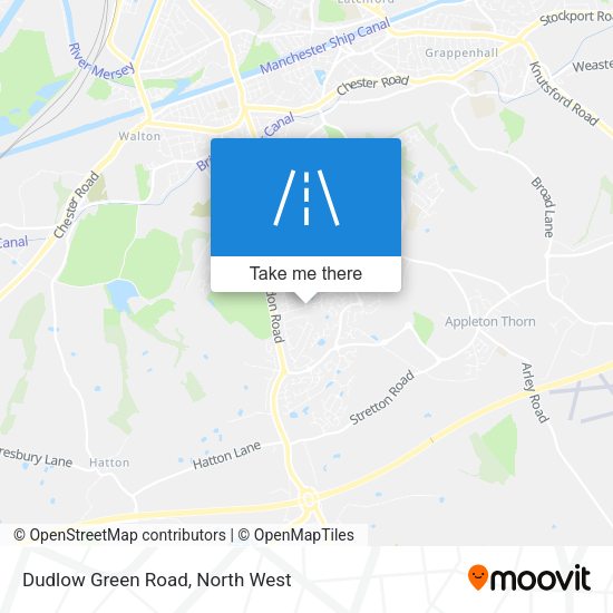 Dudlow Green Road map