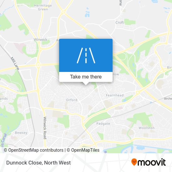 Dunnock Close map