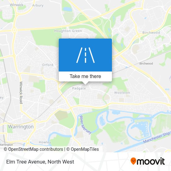 Elm Tree Avenue map