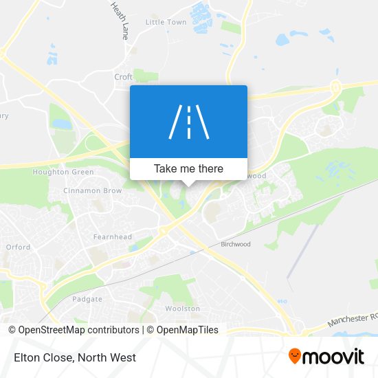 Elton Close map