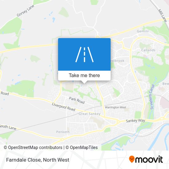 Farndale Close map