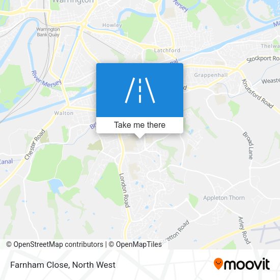 Farnham Close map