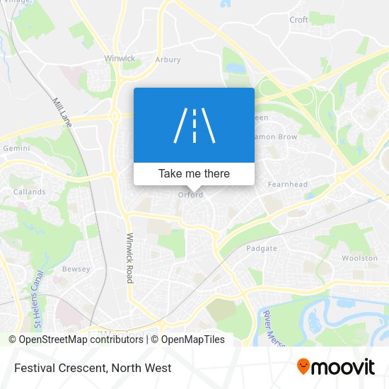 Festival Crescent map