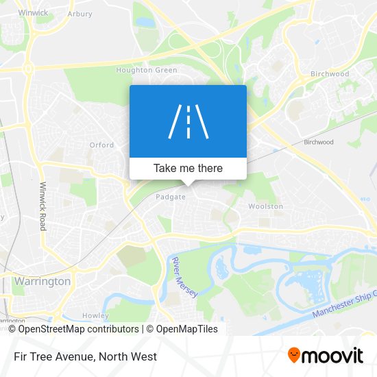 Fir Tree Avenue map