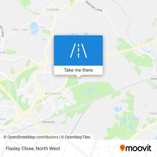 Flaxley Close map