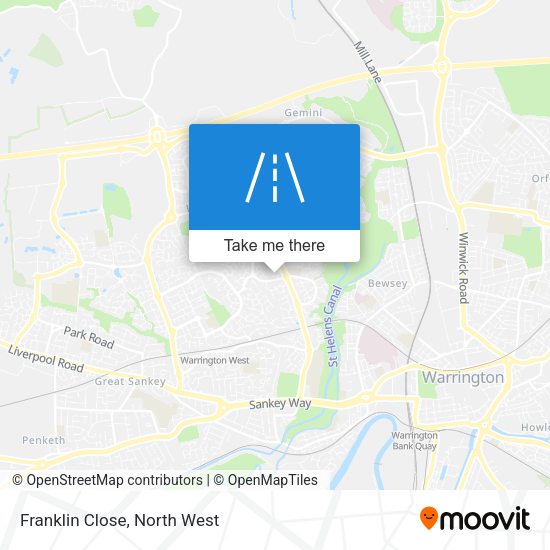 Franklin Close map