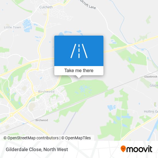 Gilderdale Close map