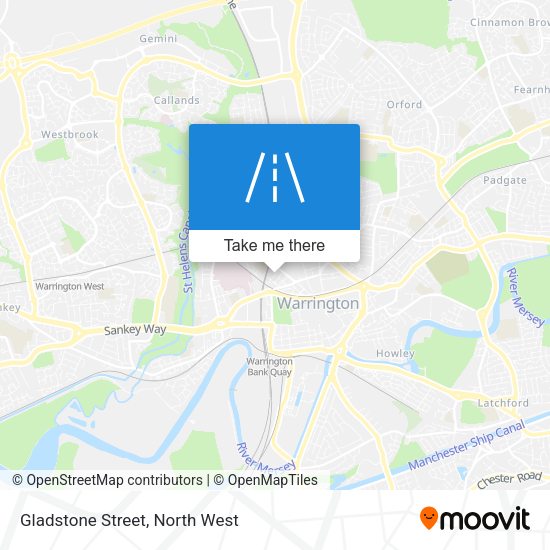 Gladstone Street map