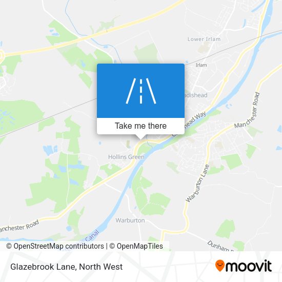 Glazebrook Lane map