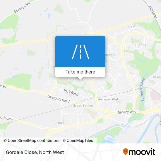 Gordale Close map