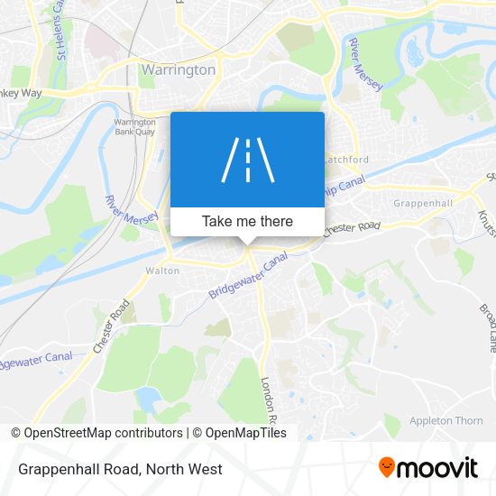 Grappenhall Road map