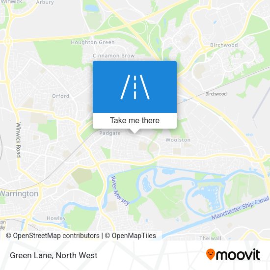 Green Lane map