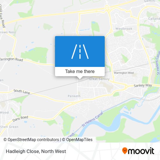 Hadleigh Close map