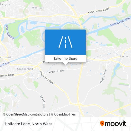 Halfacre Lane map