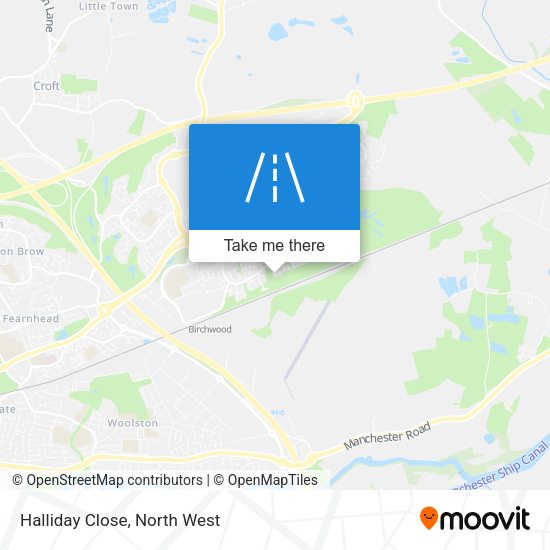 Halliday Close map