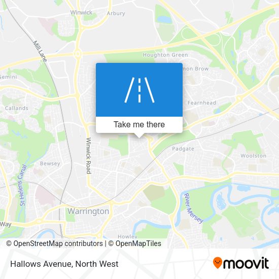 Hallows Avenue map