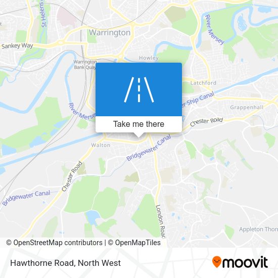 Hawthorne Road map