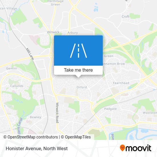 Honister Avenue map
