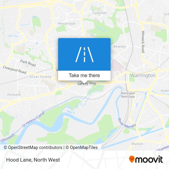 Hood Lane map