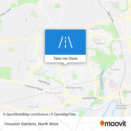 Houston Gardens map