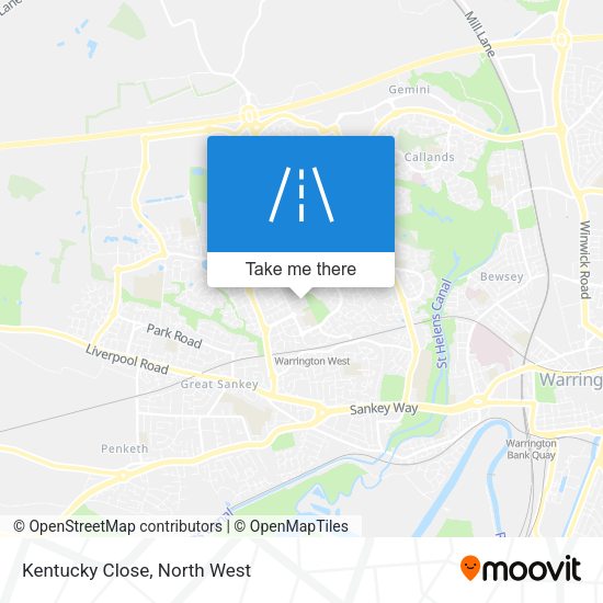 Kentucky Close map
