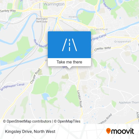 Kingsley Drive map