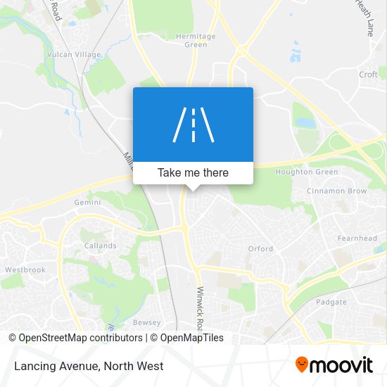 Lancing Avenue map