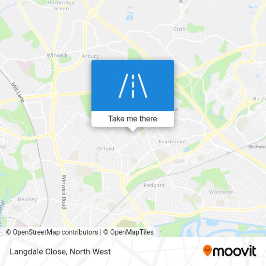 Langdale Close map
