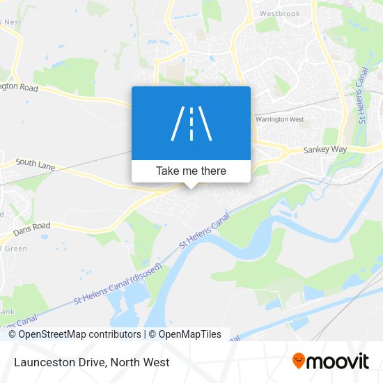 Launceston Drive map