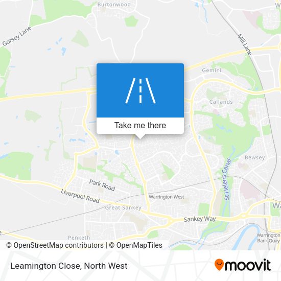 Leamington Close map