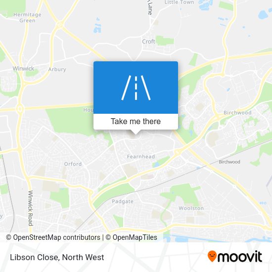 Libson Close map
