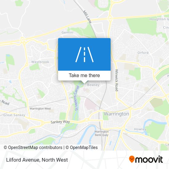 Lilford Avenue map