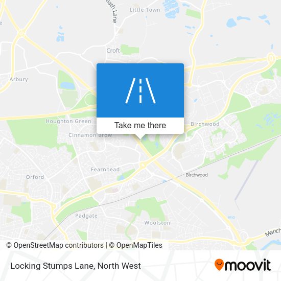 Locking Stumps Lane map