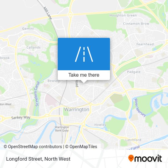Longford Street map