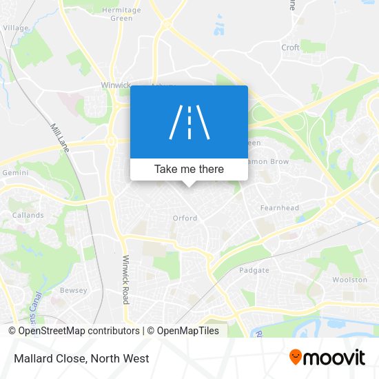 Mallard Close map