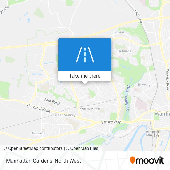 Manhattan Gardens map