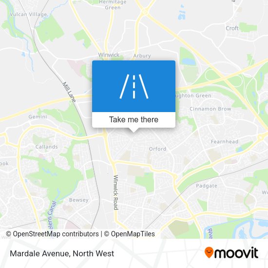 Mardale Avenue map