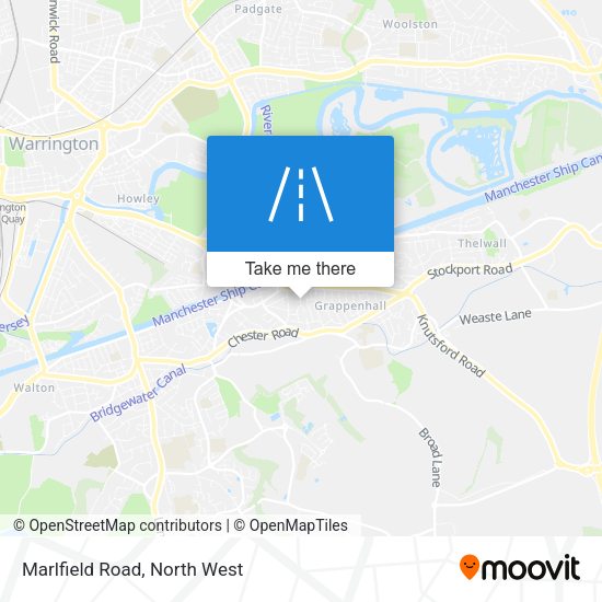 Marlfield Road map