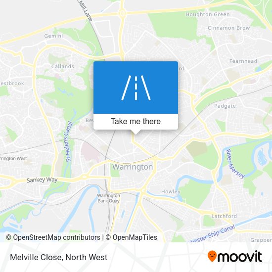 Melville Close map