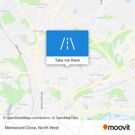 Merewood Close map