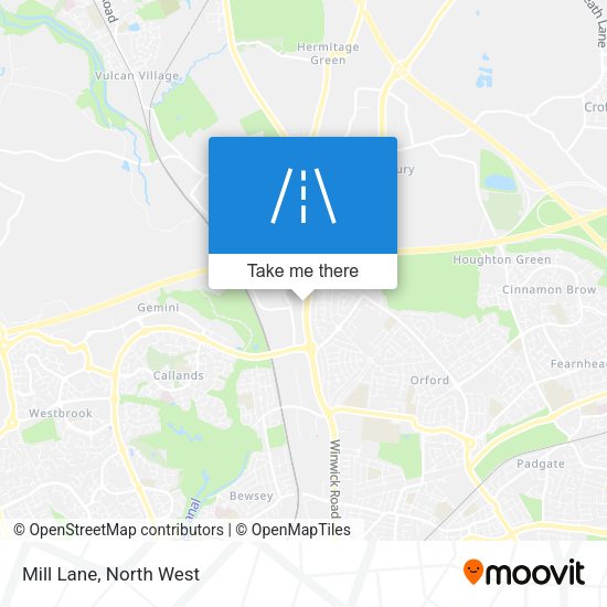Mill Lane map