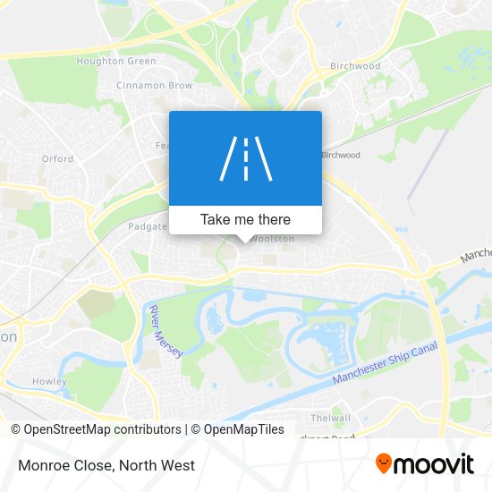Monroe Close map