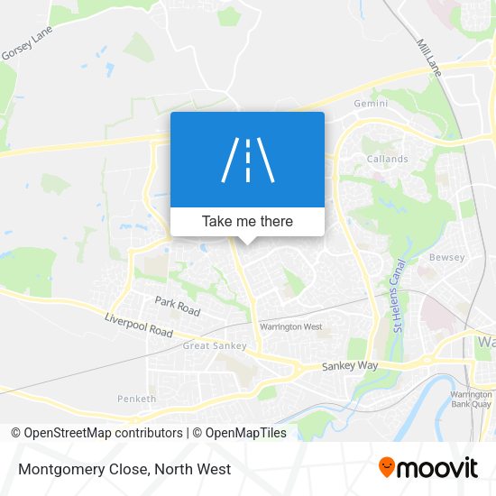 Montgomery Close map