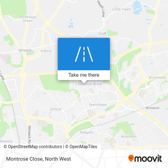 Montrose Close map