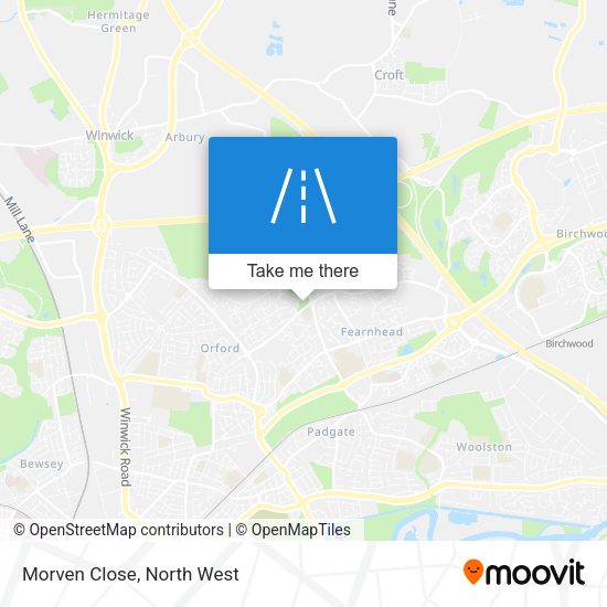 Morven Close map