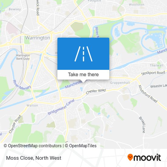 Moss Close map