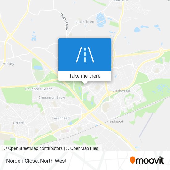 Norden Close map