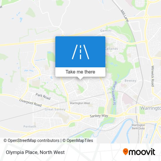 Olympia Place map