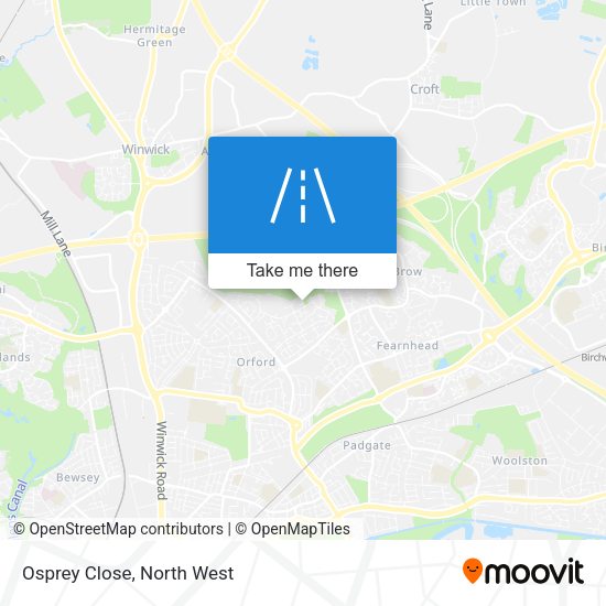 Osprey Close map
