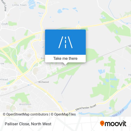 Palliser Close map